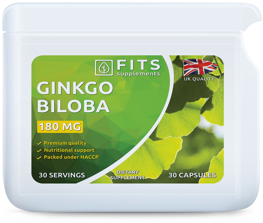 Ginkgo Biloba 180mg 30 capsules