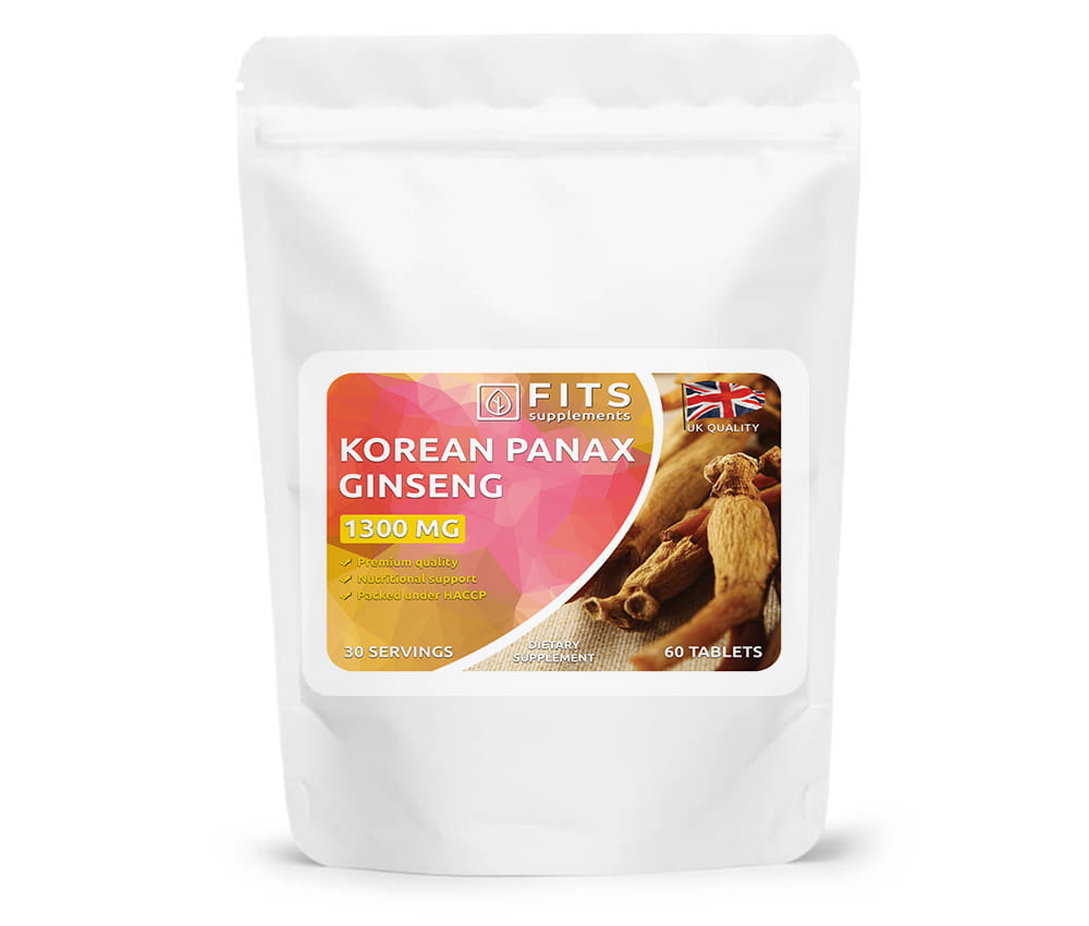 Ginseng coreano 1300mg 60 tabletas