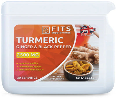 Turmeric Strong 2500mg with Ginger and Black Pepper 60 tablets