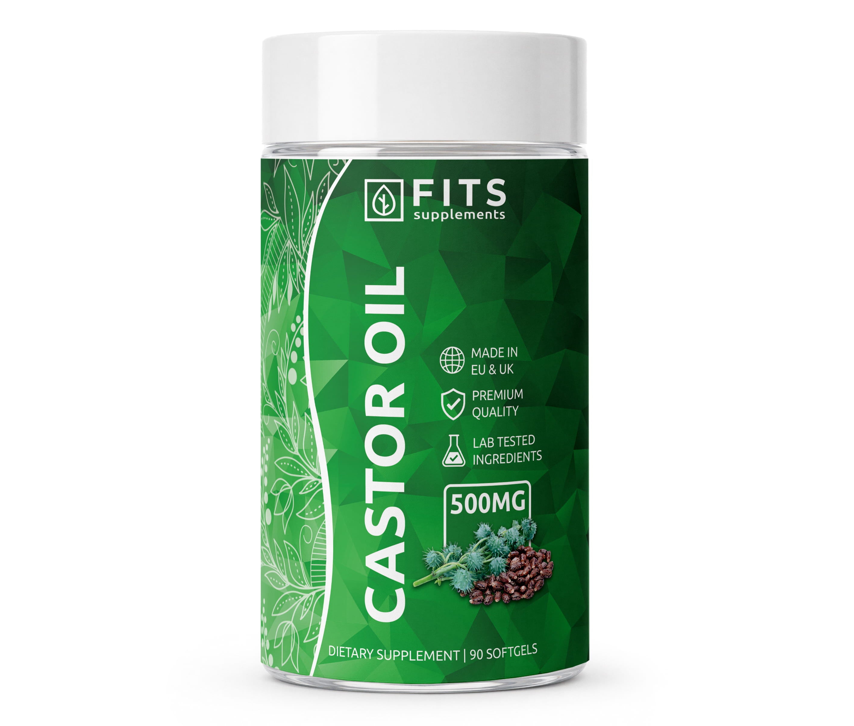 Aceite de Ricino 500mg 90 cápsulas blandas