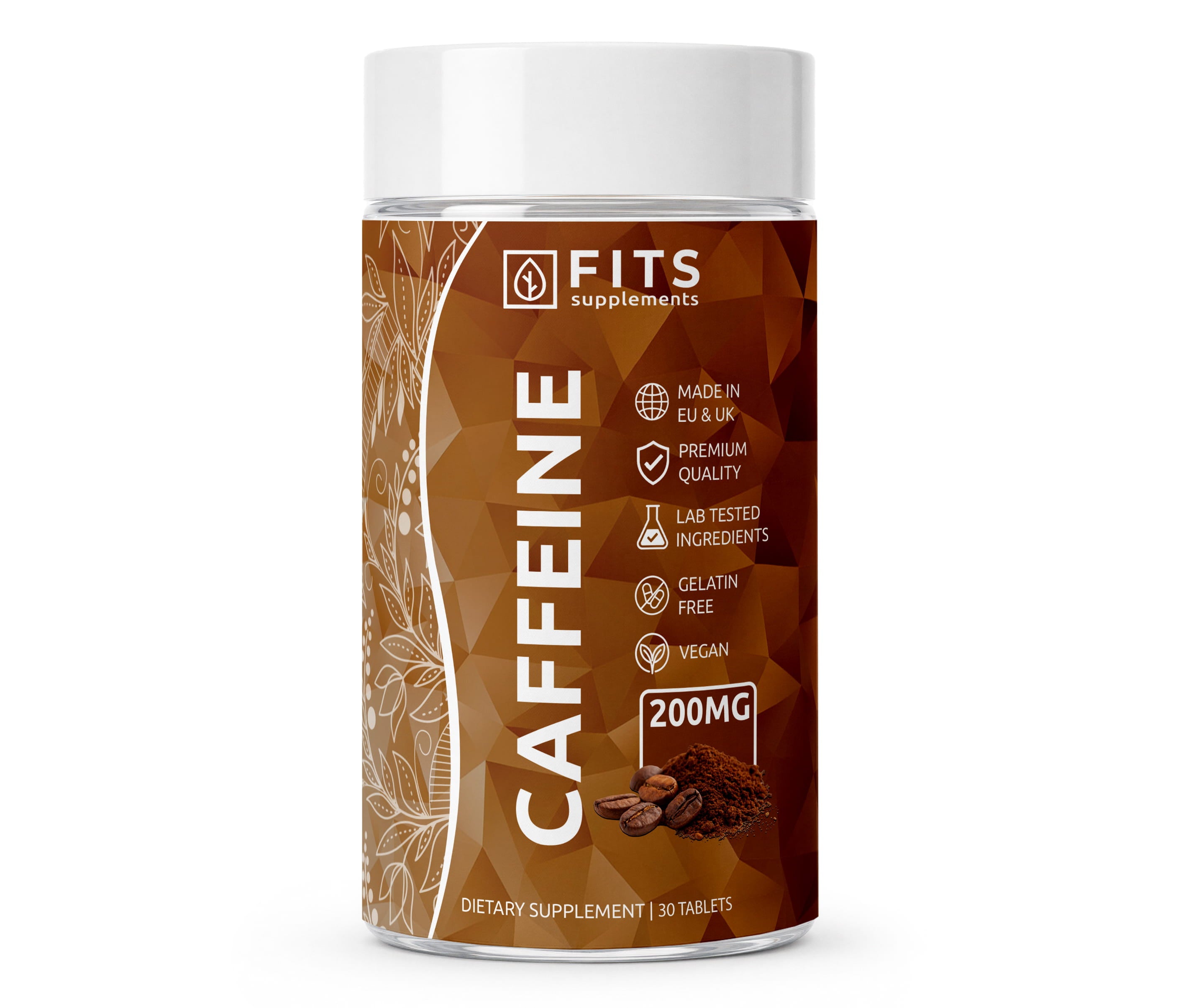 Cafeína 200mg 30 tabletas