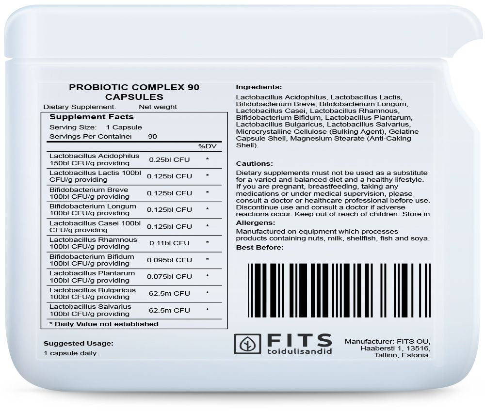 Complejo Probiótico 90 cápsulas