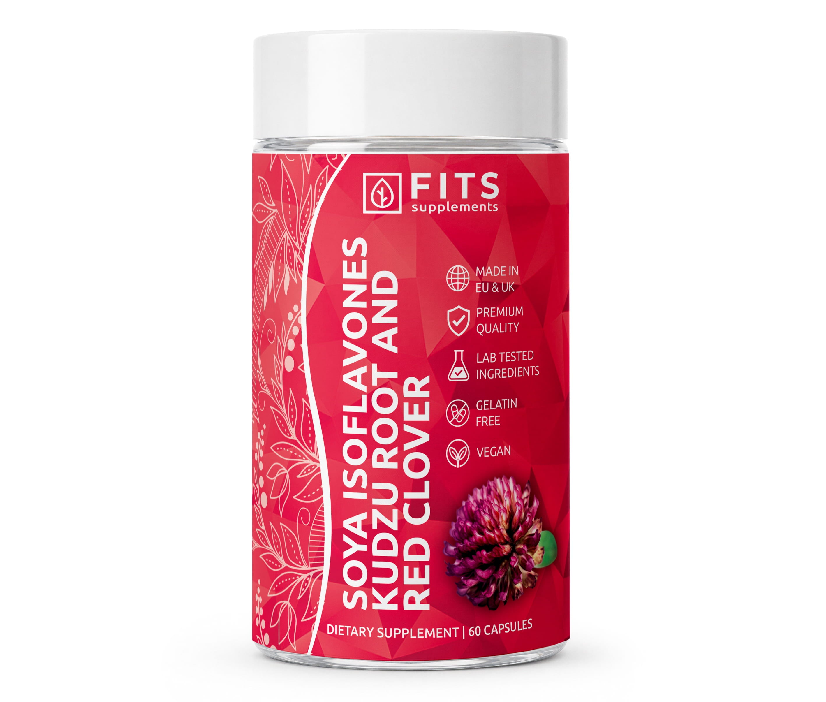 Isoflavonas de soya, raíz de kudzu y trébol rojo 60 cápsulas