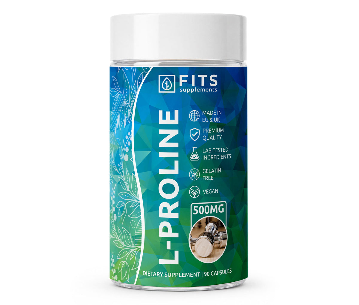 L-Prolina 500mg 90 cápsulas