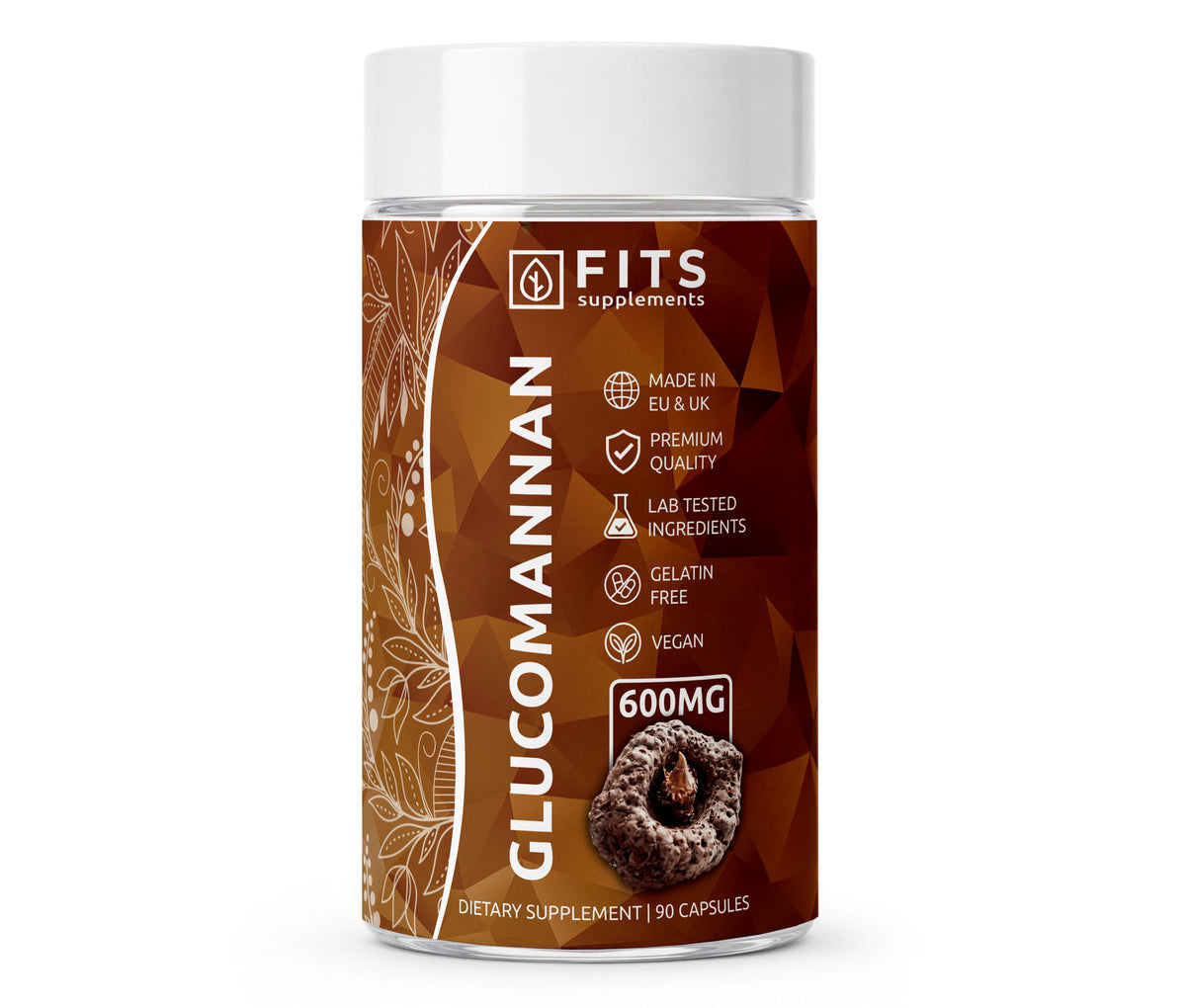 Glucomanano Konjac Fuerte 600mg 90 cápsulas