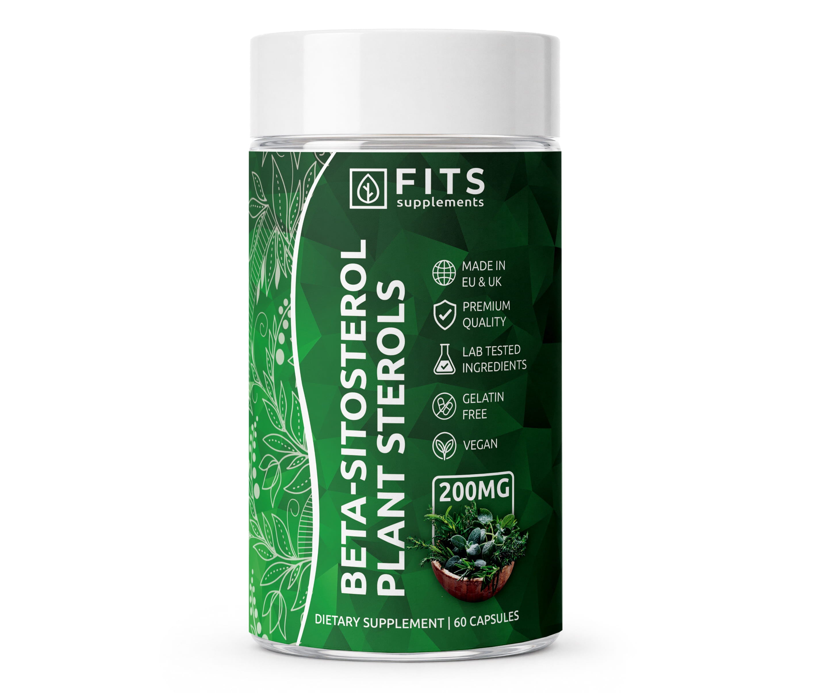 Beta-Sitosterol Esteroles Vegetales 200mg 60 cápsulas