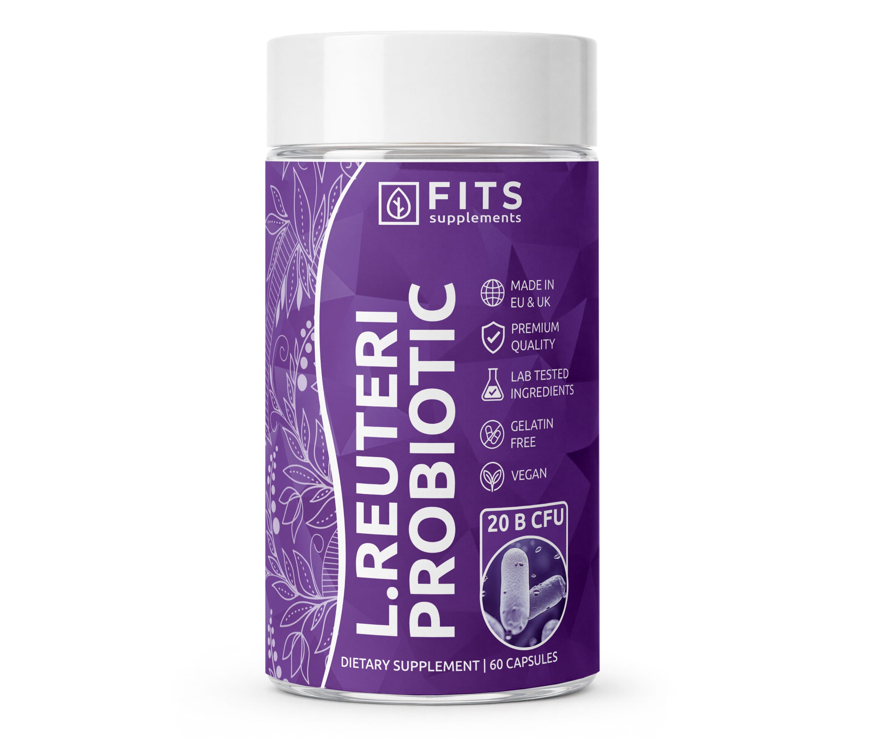 Probiótico L. Reuteri Lactobacillus 60 cápsulas