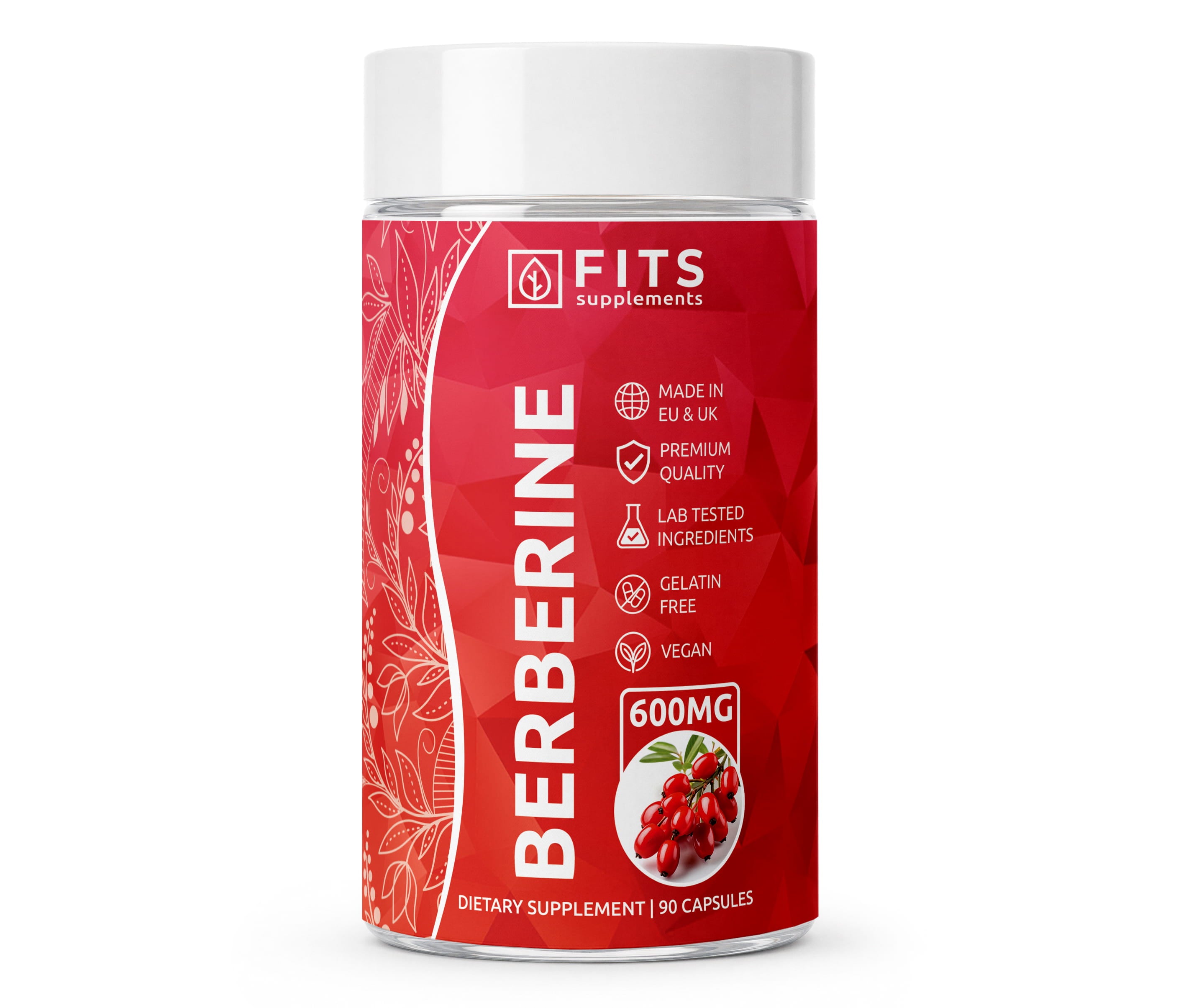 Berberine HCL Strong 600mg 90 capsules