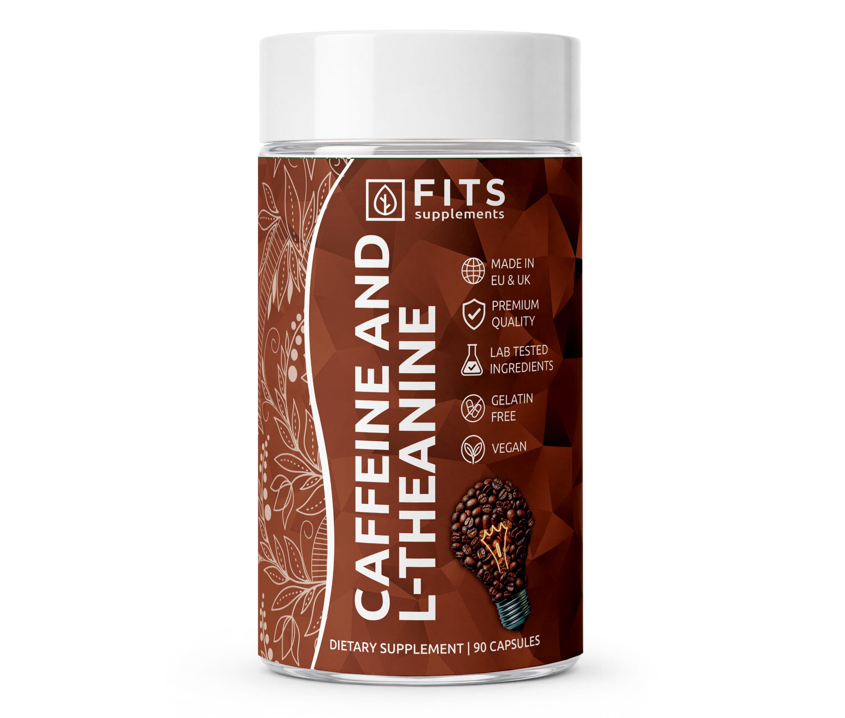 Cafeína y L-Teanina 90 cápsulas