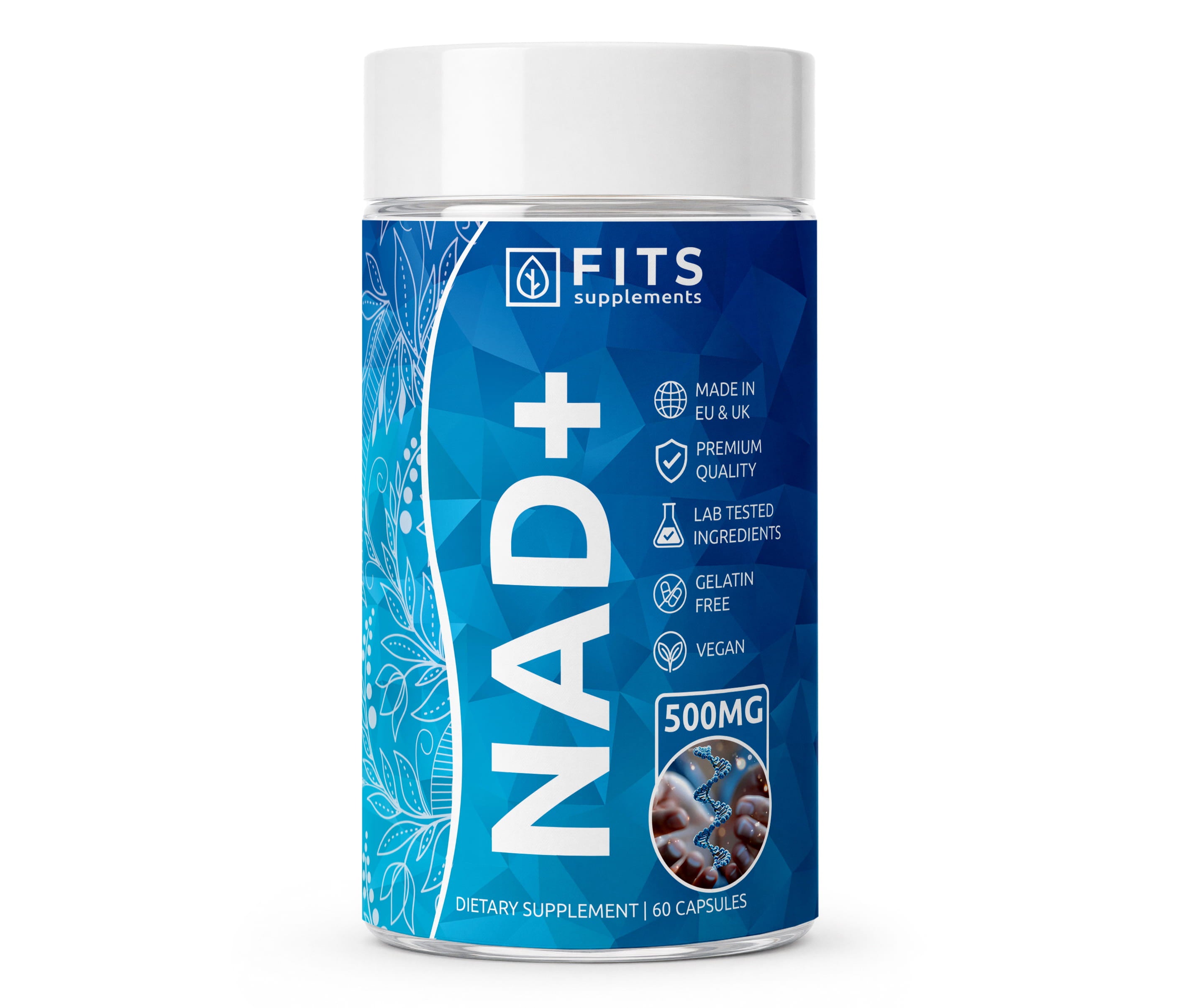 NAD+ Fuerte 500 mg 60 cápsulas