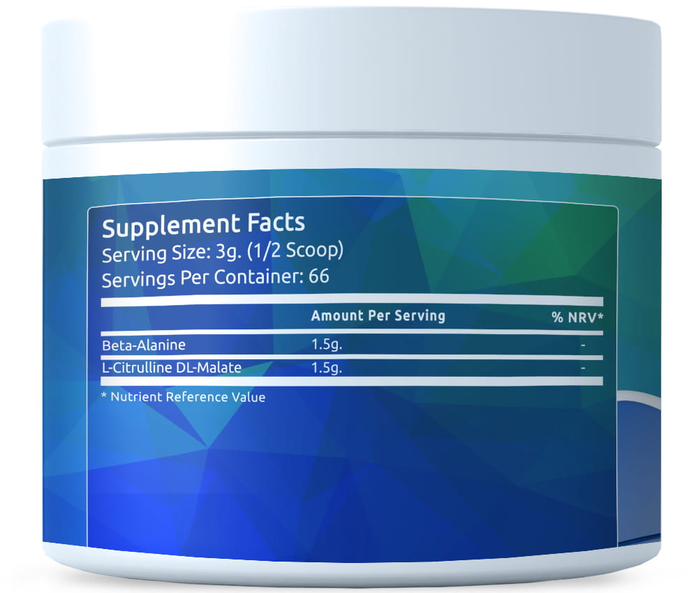 Polvo de Beta-Alanina y Citrulina 200g