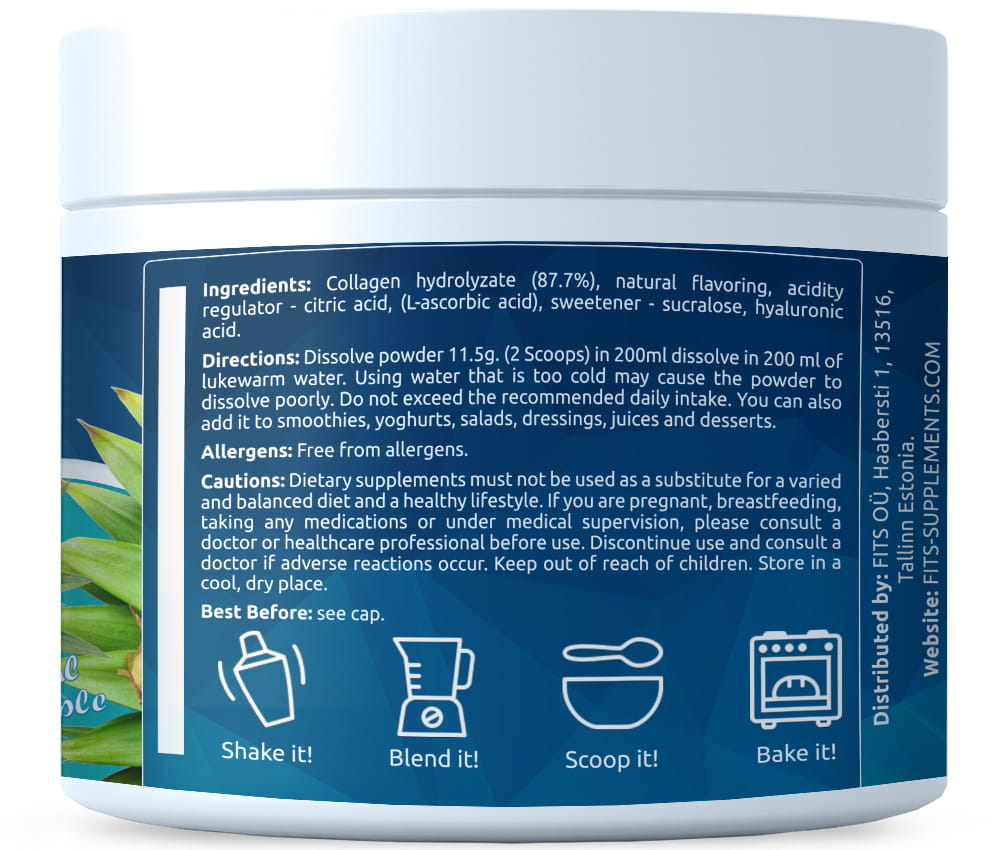 Colágeno Premium Piña Tropical 325g en polvo
